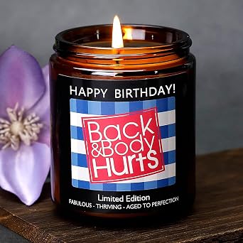 Birthday Gifts for Women, Funny Happy Birthday Candles, 30th, 40th, 50th, 60th Birthday Decorations for Women, Men, Her, Him, Mom, Dad, Men, Sister, Teacher, Friends, Unique Gifts ldeas