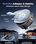 15W for MagSafe Car Mount Charger, Magnetic Wireless Car Charger, Strongest Vacuum Suction & Strongest Magnetic, 360° Adjustable Car Phone Holder Mount for iPhone 17 16 15 14 13 12 Series, Samsung S26