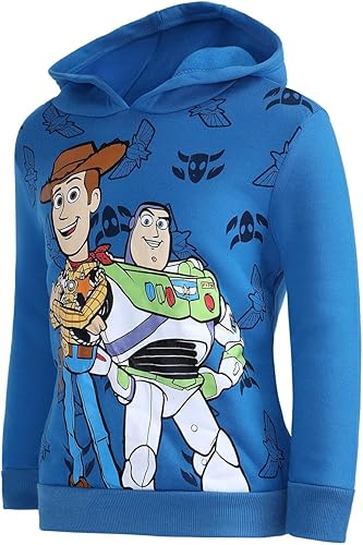 Miniatura 2 de Disney Toy Story Woody and Buzz Lightyear - Sudadera con capucha para niños pequeños, pequeños y grandes, color azul