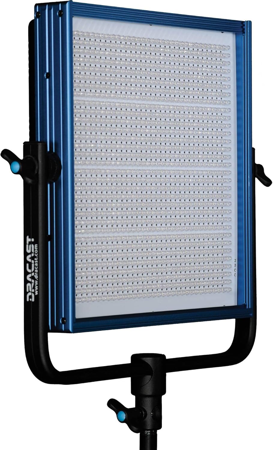 Dracast Plus Series LED1000 - Daylight 5600K LED Video Light | Dimmable 0% - 100% | CRI & TLCI 96+ | V-Mount and Gold Mount Battery Plate | Anodized Aluminum Metal Build | Mounting Yoke