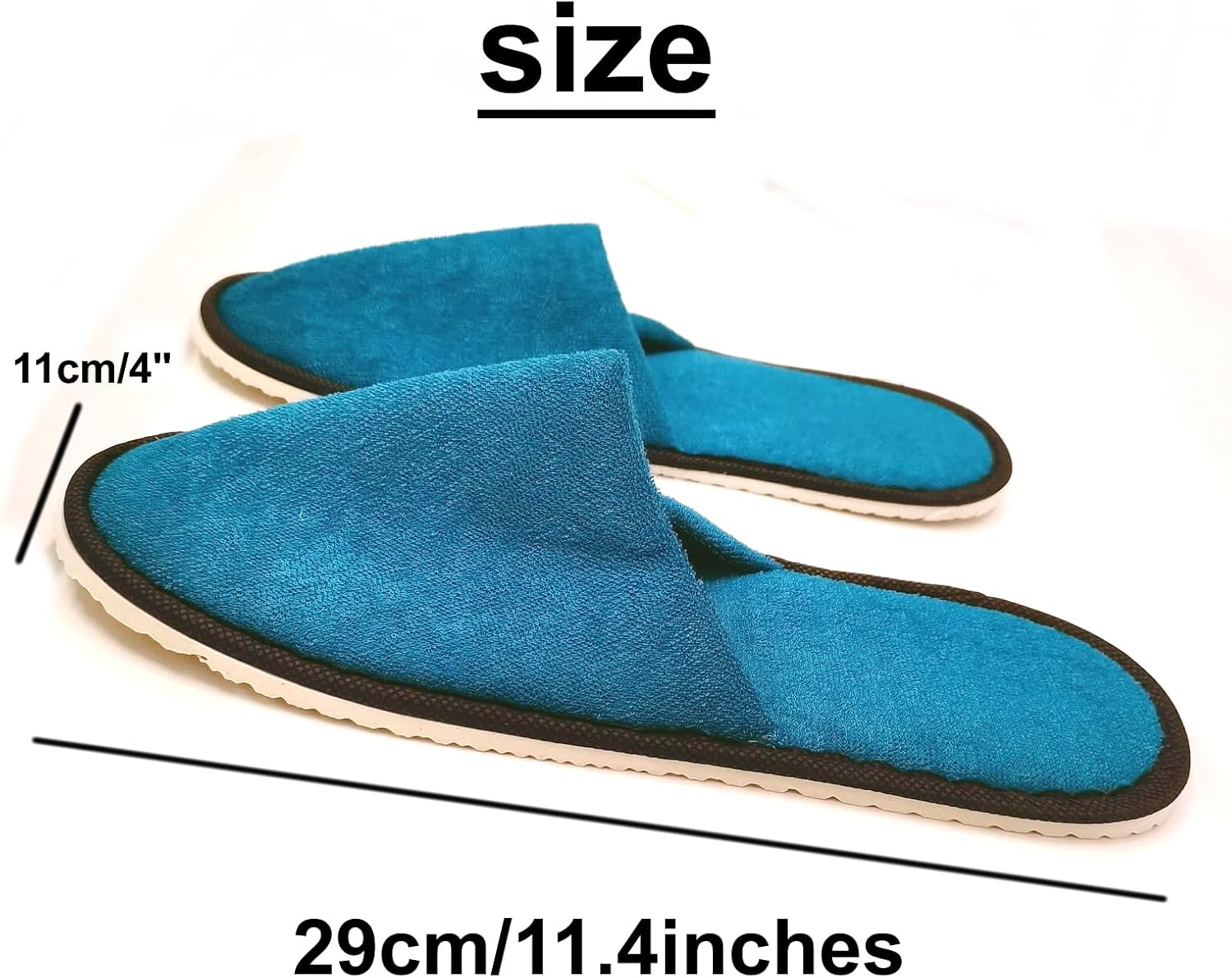 Women Men's Portable 6mm Thickness Waterproof EVA Sole Disposable Slipper for Hotel Supplies Guest Party Use Personal Pack of 5Pairs