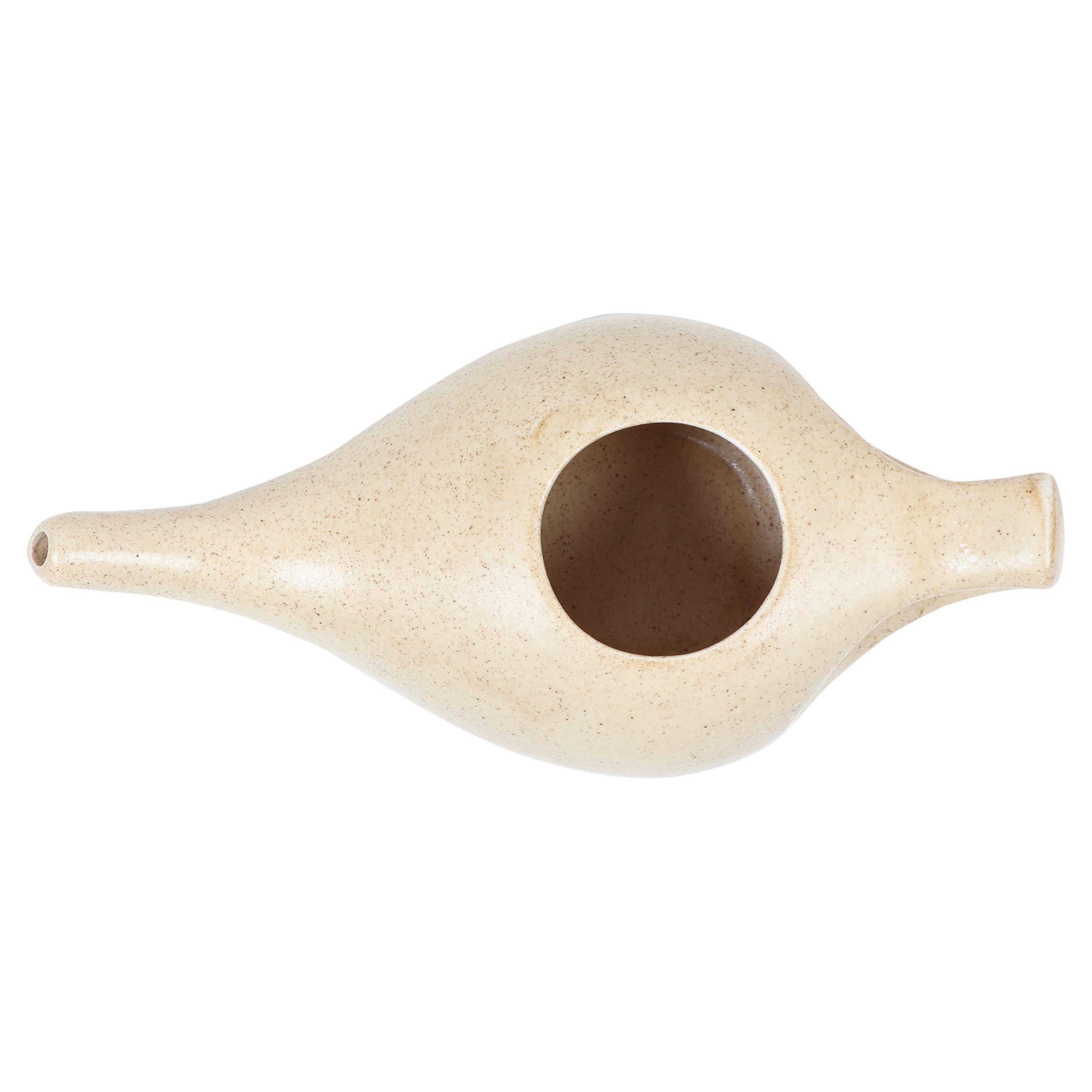 Leak Proof Durable Porcelain Ceramic Neti Pot 220 ML for Natural Nasal Cleansing | Natural Treatment for Sinus, Infection and Congestion Microwave and Dishwasher Friendly (Brown Matt) 2