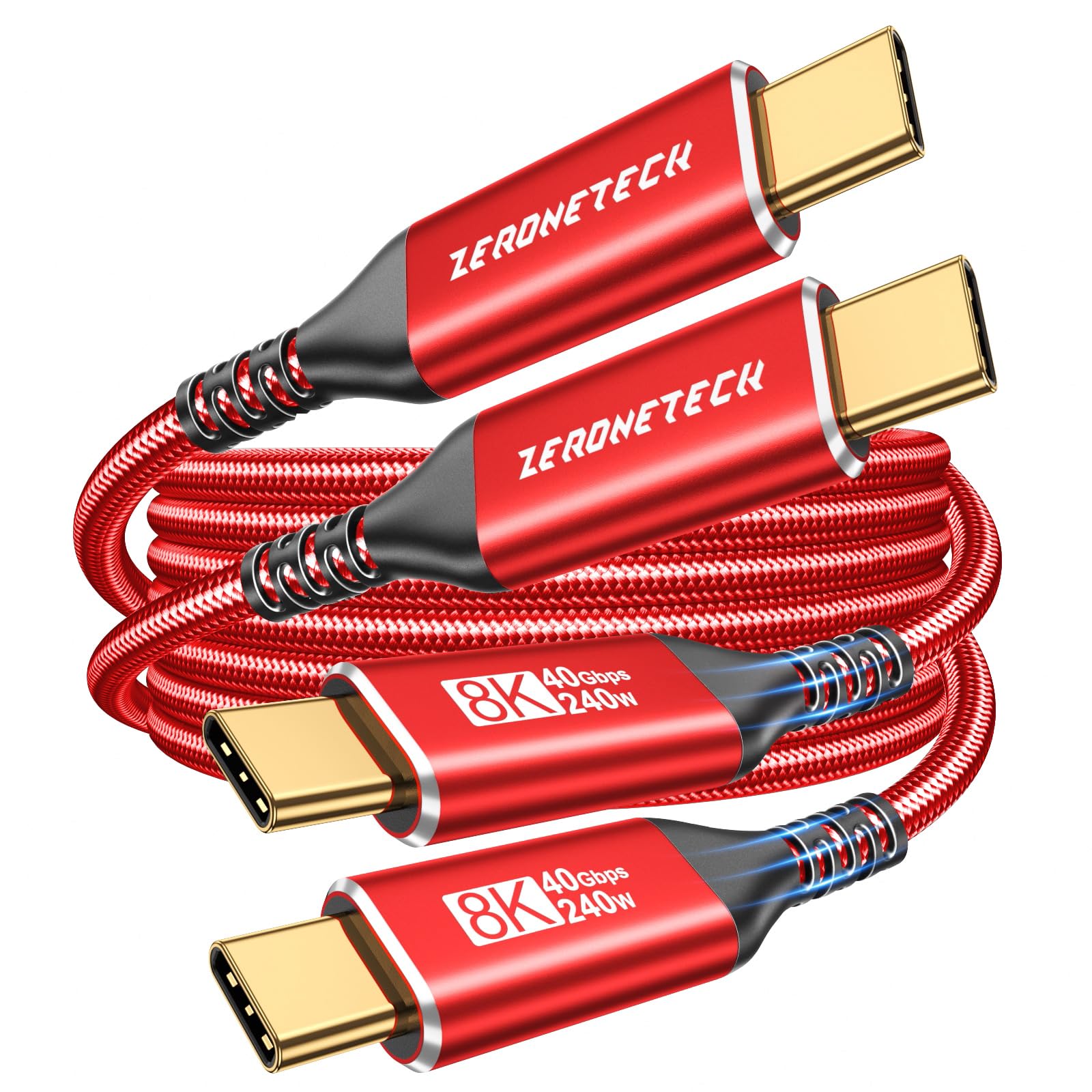 Cable de transferencia de datos USB 3.2 Gen 2X2 para monitor de pantalla 8K UHD 40Gbps 240W para KYY, MNN, Yxk, InnoView, KEFEYA, Anyuse, ForHelp, Ingnok, monitor portátil HDR, cable de alimentación