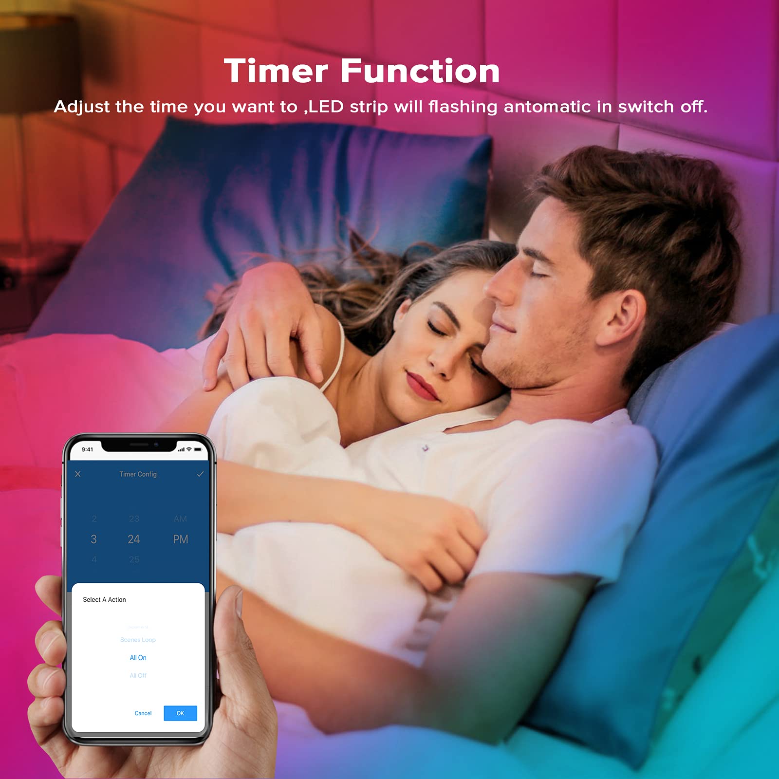 BTF-LIGHTING WS2811 RGB adressierbare 360 Grad Neon LED Tube Kits 5M 50LEDs/M 5V IP67 Rund Netzförmig Flexibel LED Strip mit SP611E Blue-tooth Controller Traum Farb APP Kontrol(Nciht inhalt Netzteil)