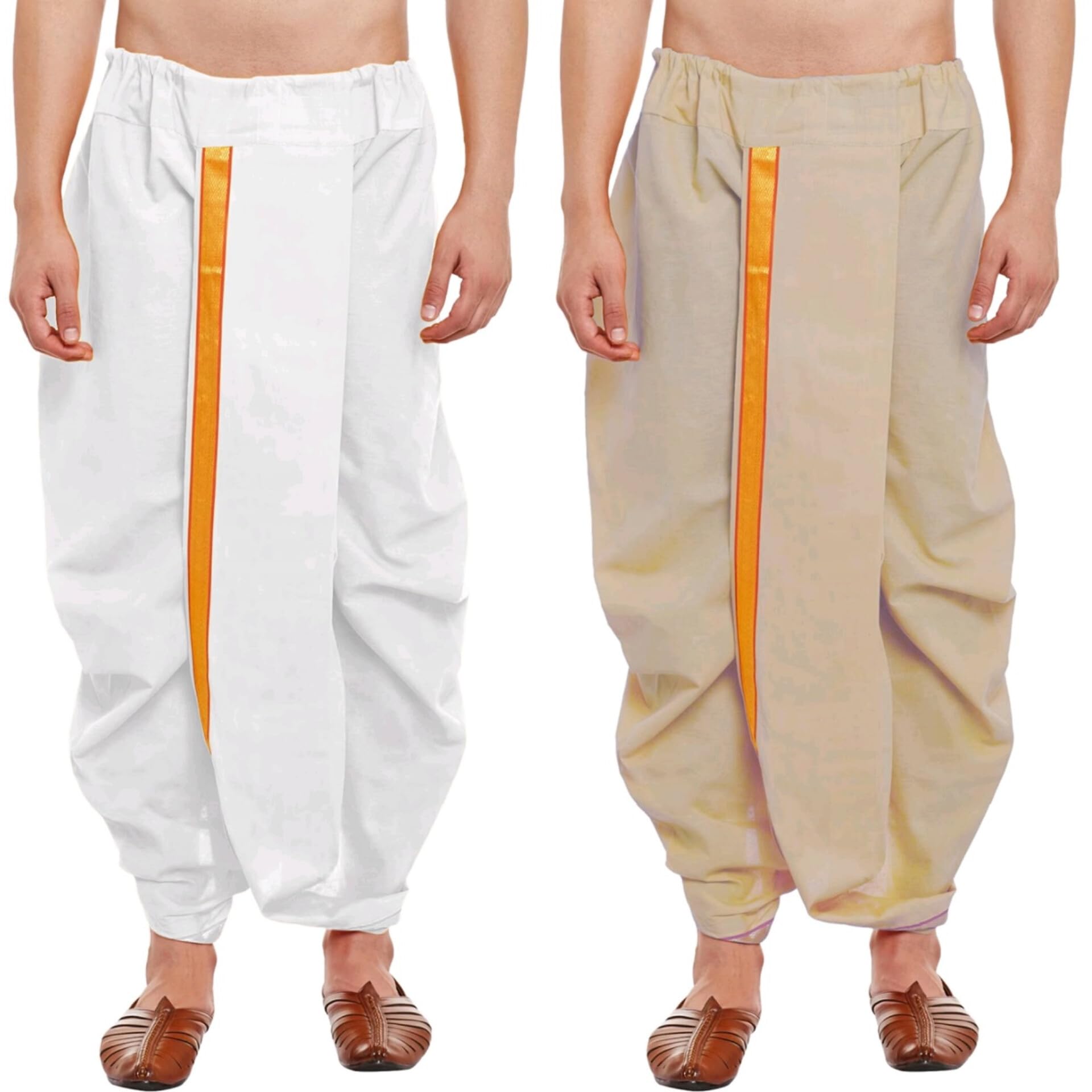 crystal revenue Ready to Wear Mahraj Dhoti for men (Elastic Readymade Dhoti Pant)-picture-10