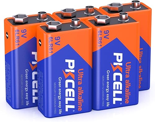 Miniatura 9 de PKCELL Paquete de 12 baterías de 9 voltios, batería ultra alcalina 6LR61 de 9 V para detector de humo, alarmas de humo, vida útil de 10 años