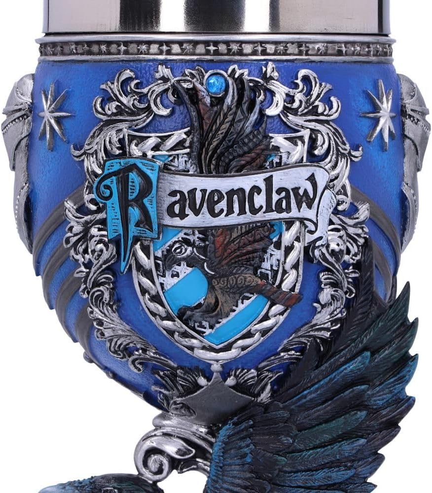 Nemesis Now Harry Potter Ravenclaw Hogwarts House Collectible Goblet, 1 Count (Pack of 1), Blue Silver,200 ml