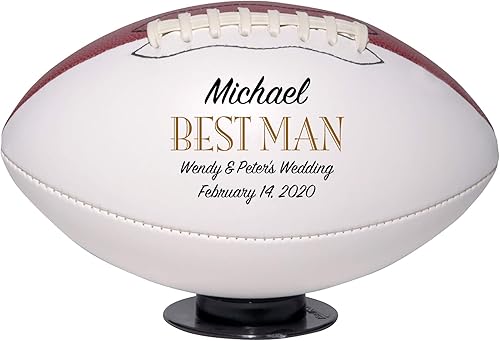 Miniatura 79 de Regalo de boda personalizado de fútbol personalizado, padrino de boda, padrino, mejor hombre, dama de honor, regalo de recuerdo de portador