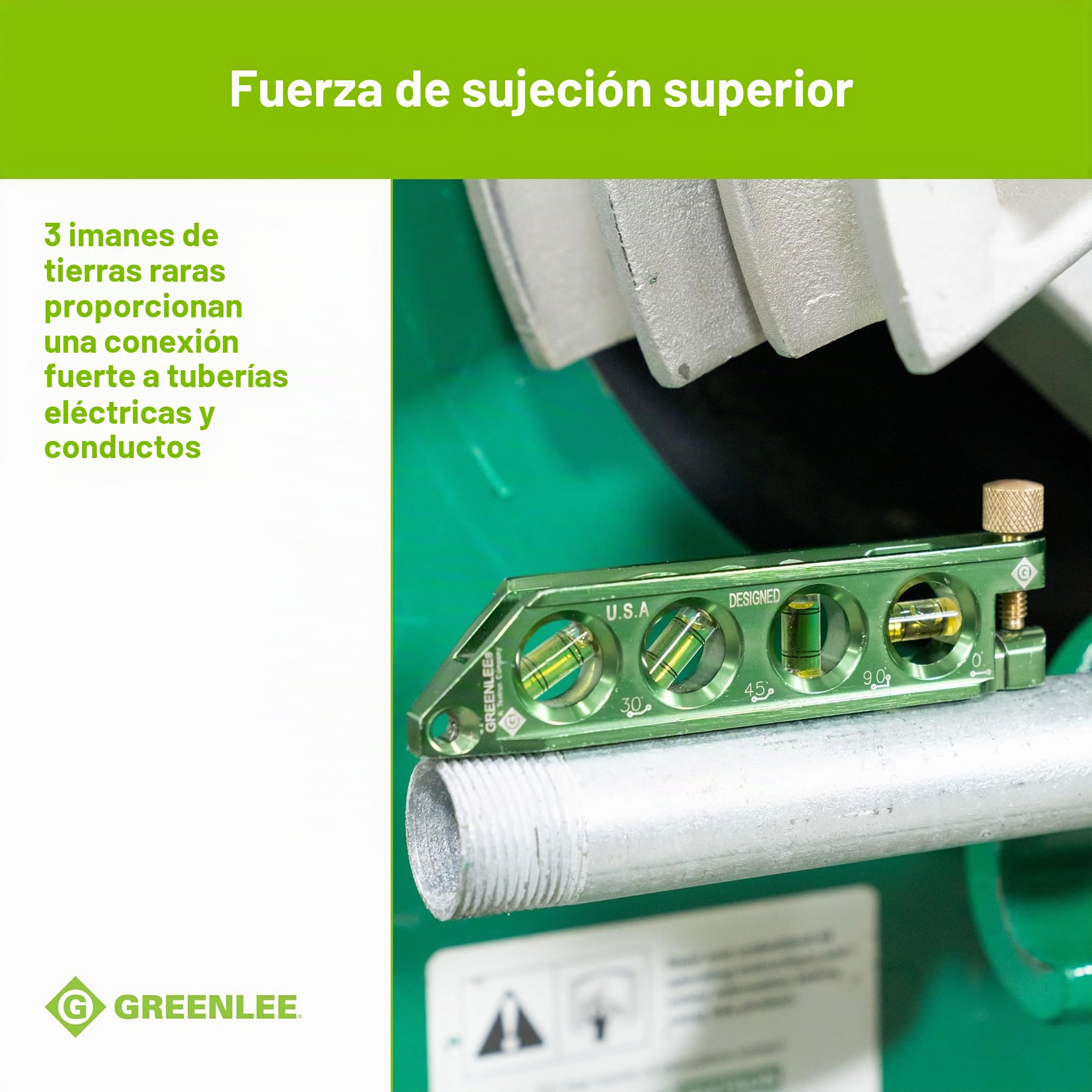 Greenlee Mini nivel de burbuja magnética L77
