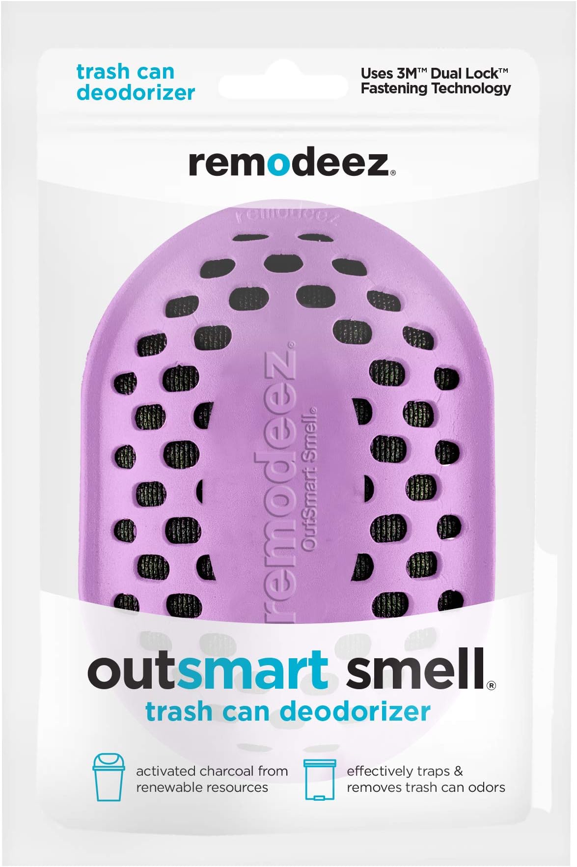 Trash Can Diaper Pail Recycling Bin Deodorizer Eliminator Odor Absorber-Nontoxic Coconut Activated Charcoal, Purple