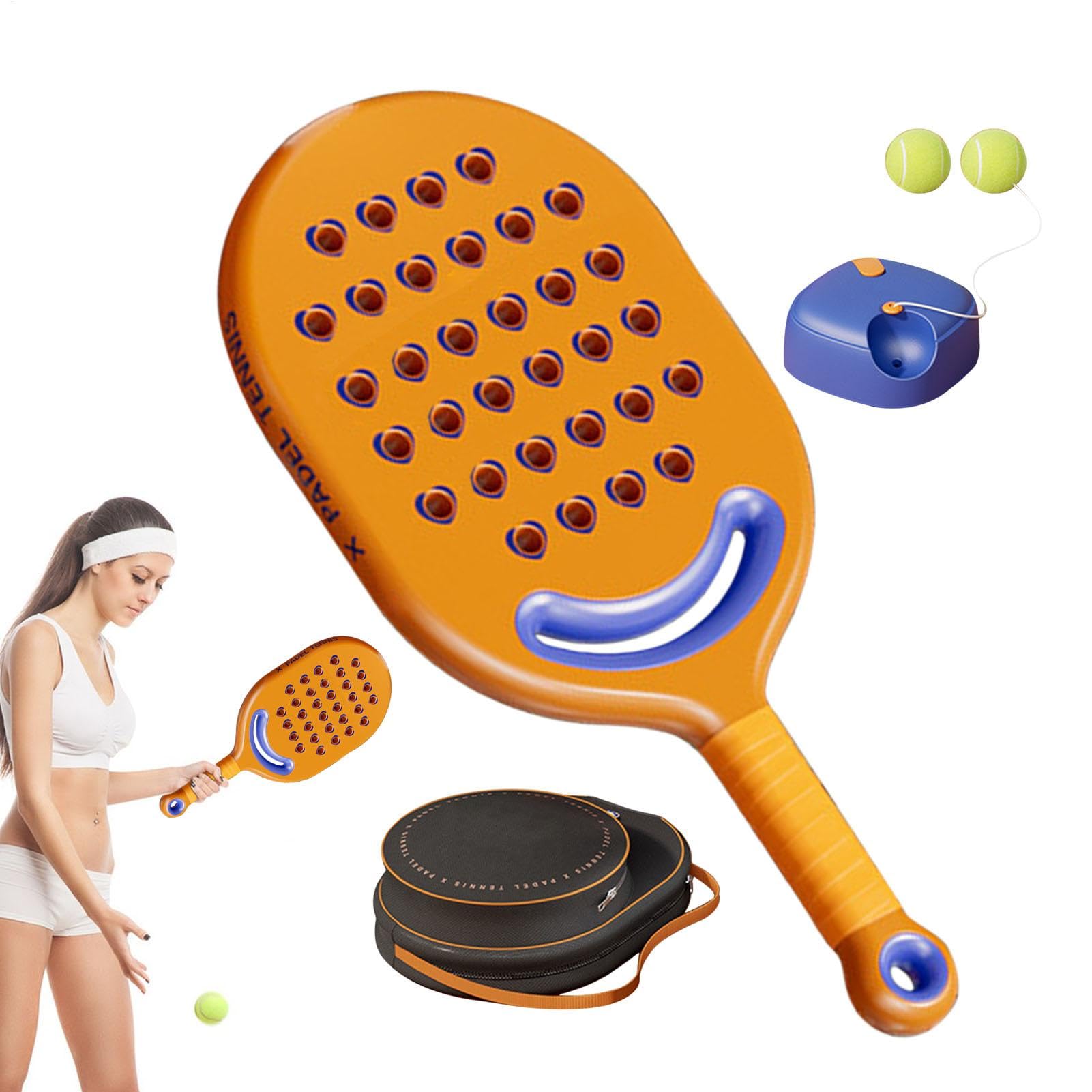 Palla da Tennis Rimbalzante per Allenamento Kit Portatile di Allenamento | Solo Attrezzo Rimbalzante da Tennis Portatile con Corda Elastica Lunga per Adulti e Bambini