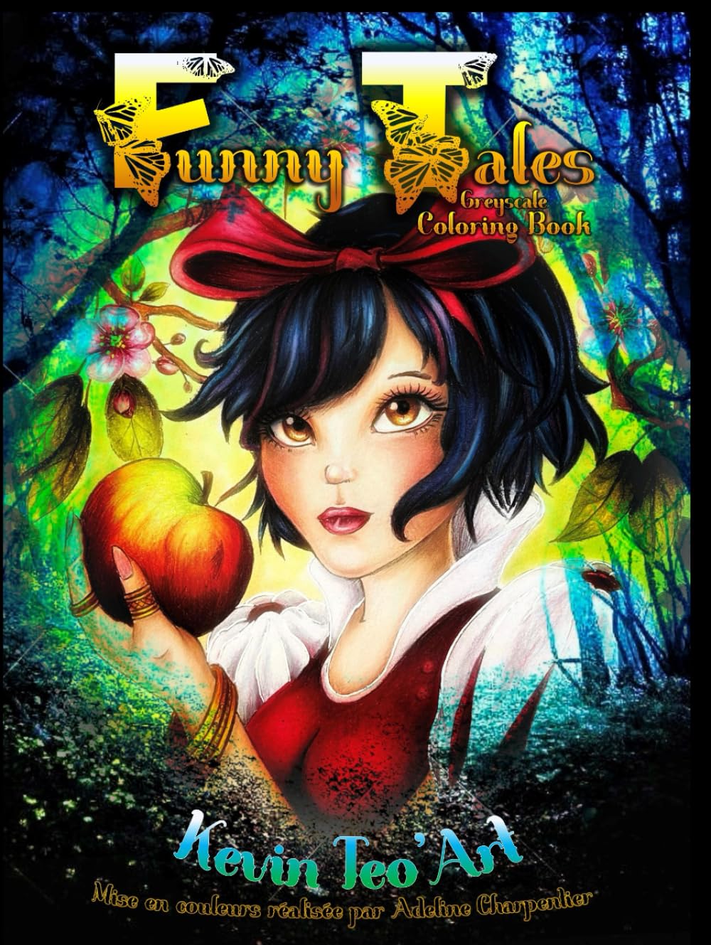 Livre Funny Tales greyscale pour réussir vos ombrages en coloriage