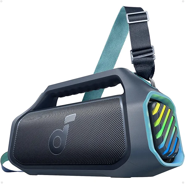 soundcore Boom 2 Plus By Anker, Outdoor Speaker, 140W, 2+2 Channel, BassUp 2.0, 20H Playtime, Fast Charge, IPX7 Waterproof, RGB Lights, Power Bank, Bluetooth 5.3, Portable for Outdoors, Camp