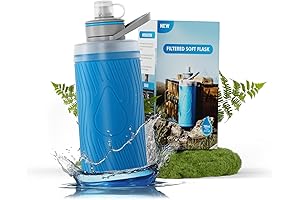 Collapsible Water Bottle with Built-in Filter: Stay Hydrated and Adventure-Ready with Clean Water