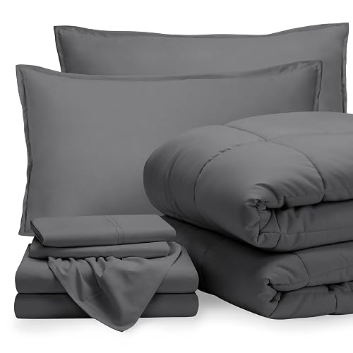 Bare Home Bed-in-A-Bag 7 Piece Comforter & Sheet Set -