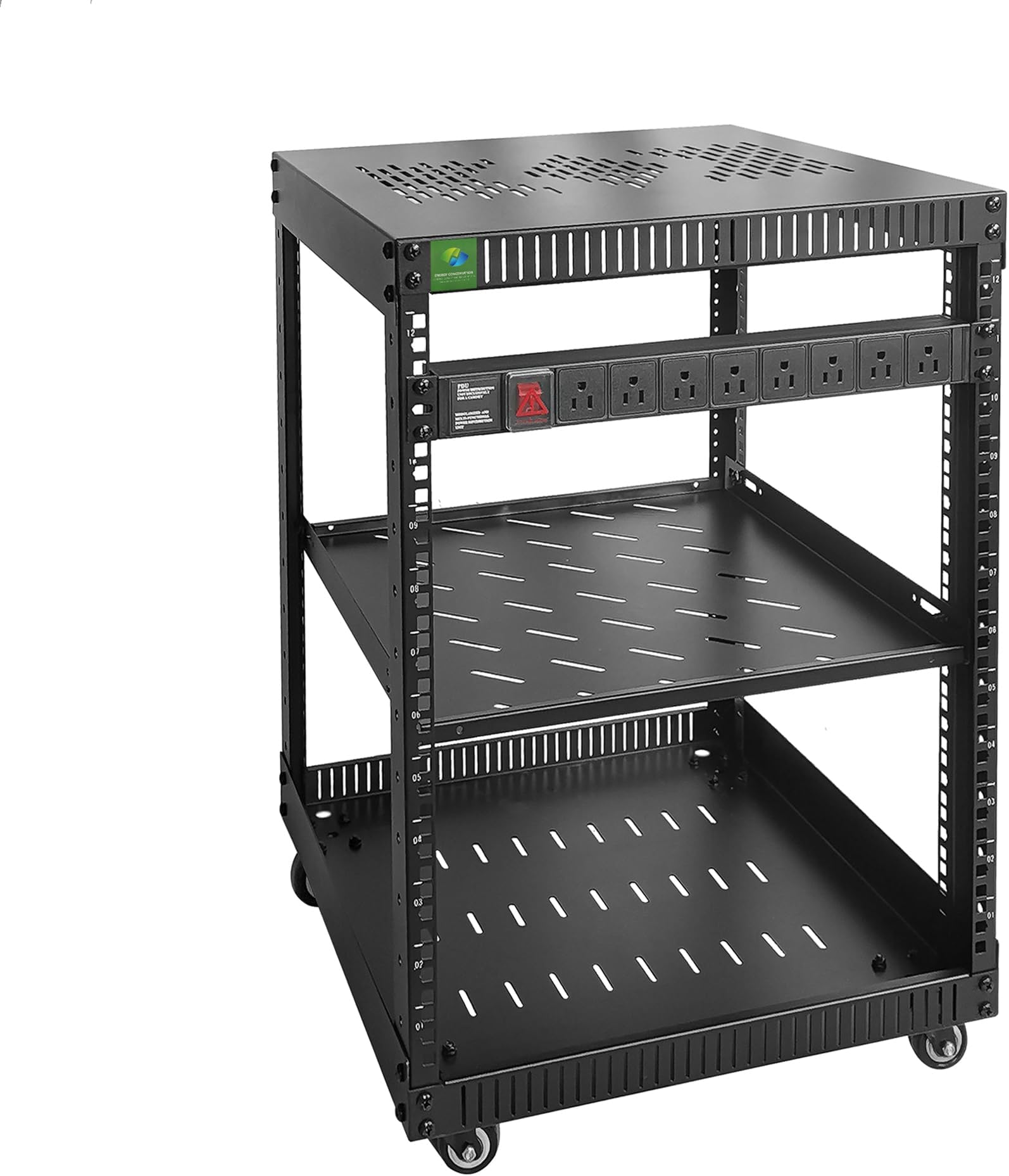 12U Rack with Rack Shelf & PDU