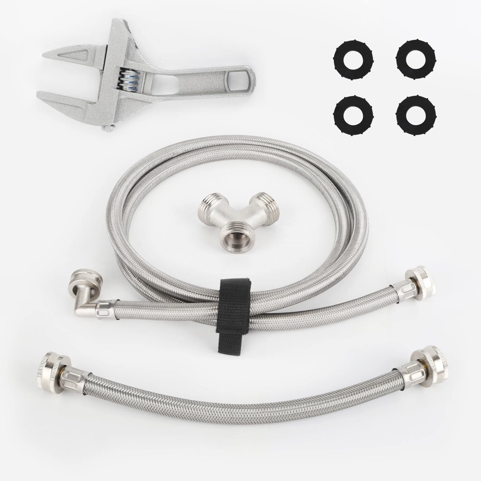 Buy Steam Dryer Hose Kit 6 Feet Braided Stainless Steel Hoses With 90