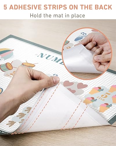 Miniatura 5 de Babebay Manteles individuales desechables para bebé, paquete de 40 manteles individuales adhesivos para niños, para restaurantes, mesa de comedor,