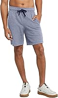 Hanes Men's Originals Sweat Shorts 8" Midweight Fleece with Pockets - Adjustable Waistband Comfort