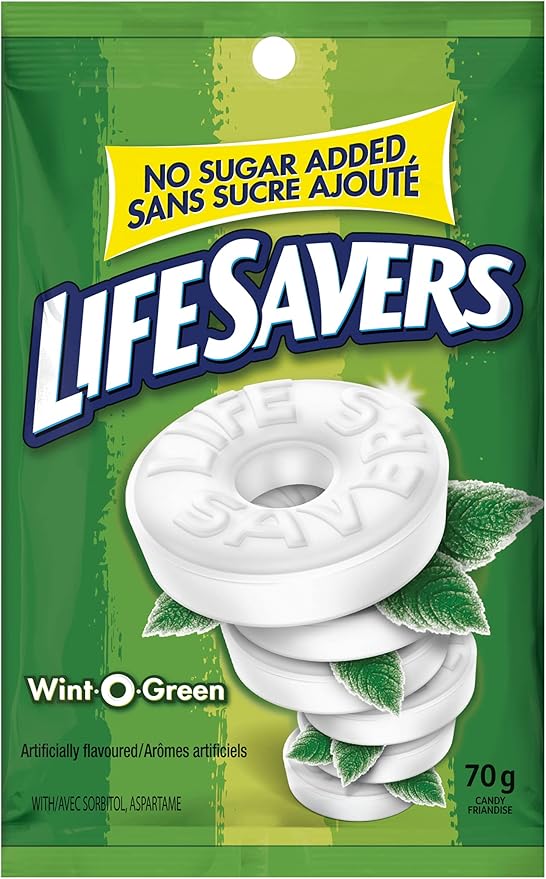 Life Savers SugarFree WintOGreen Mints, 70 Gram (Pack of 3) Amazon.ca Grocery & Gourmet Food
