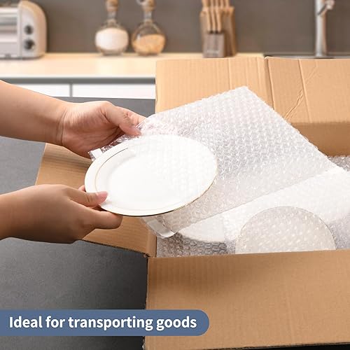 Miniatura 5 de zmybcpack Paquete de 100 bolsas de burbujas autosellantes de 7.5 x 7.5 pulgadas, bolsas pequeñas de burbujas transparentes de doble pared para