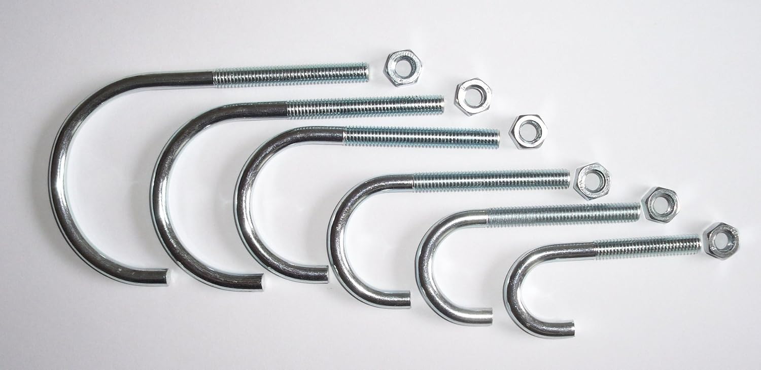 100 Stück Rohrhaken 1/2 Zoll - Verzinkte Bleihaken Für Gewinderohre