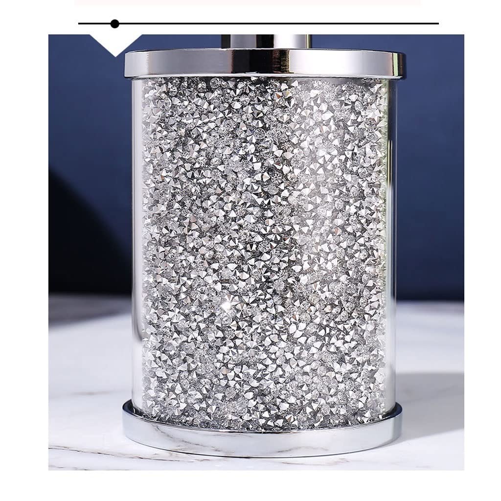 Dispensador de jabón líquido Transparente, Botella dispensadora de Acero Inoxidable con Cabezal de Bomba, Recargable, Apto para baño, Inodoro y Cocina (4.4 oz), Botella para Platos (a).