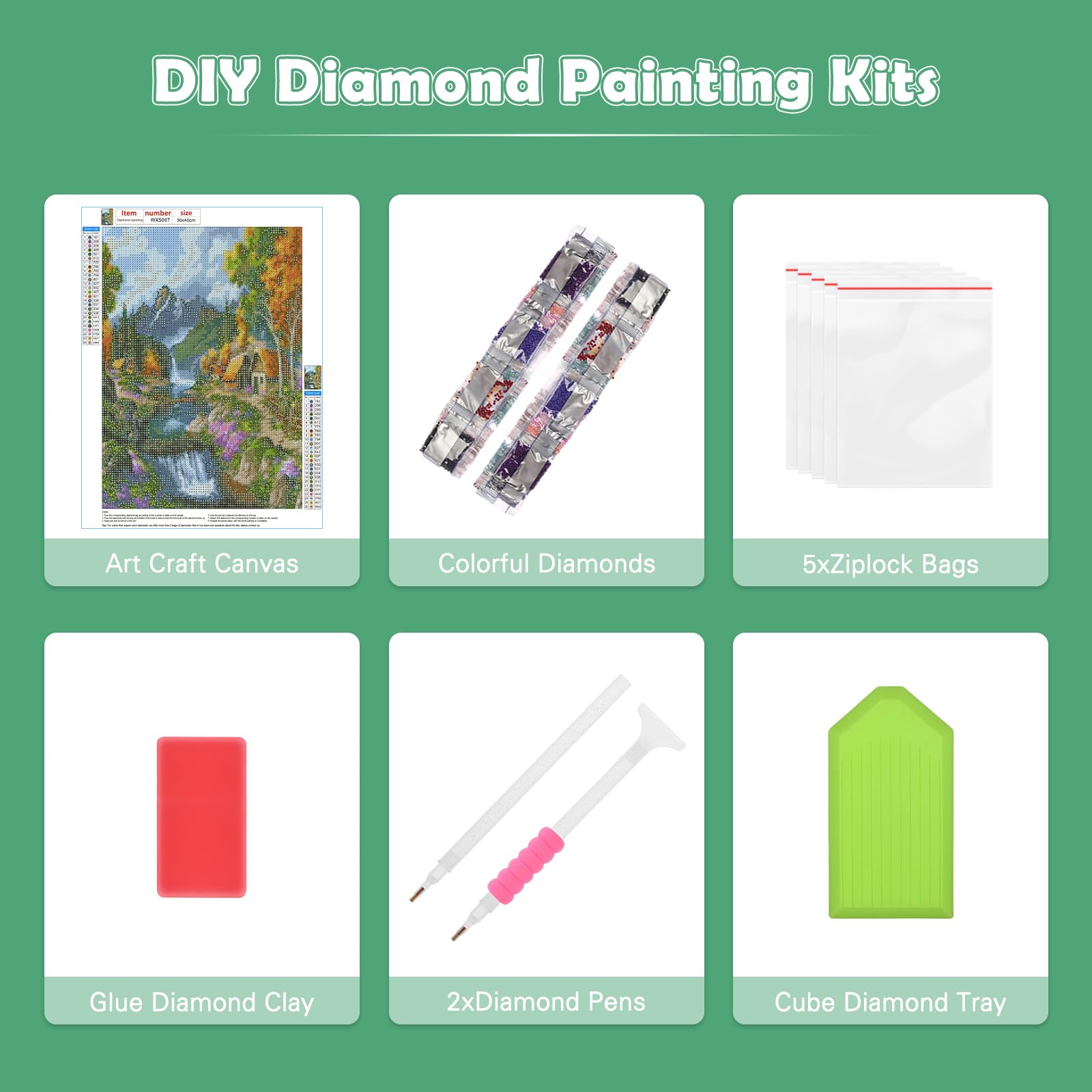 QINRUBB Meerblick Diamond Painting Erwachsene, 5D Blumen Diamant Painting Bilder Anfänger, DIY