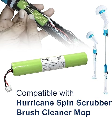 Miniatura 6 de HQRP Batería compatible con Hurricane Spin Scrubber Brush Cleaner Mop Spin-Scrubber Bañera
