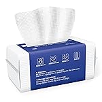Ourmed Life Face Towels, Disposable Biodegradable Clean Face Wipes for Sensitive Skin, Lint- free Facial Towels for Women Cleansing, Skincare and Makeup Remover, Dry Wipes,100 Count EF Texture