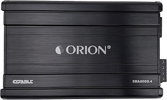 Orion Cobalt Series CBA2000.4 High Efficiency 4-Channel Class A/B Amplifier for Car Audio Stereo - 2000W High Output, 2/4 Ohm Stable, Adjustable Low/High Pass, Bass Boost, MOSFET Power Supply | 2000W Max, 300W RMS, 4-Channel, Class A/B, 2/4 Ohm Stable, MOSFET Power