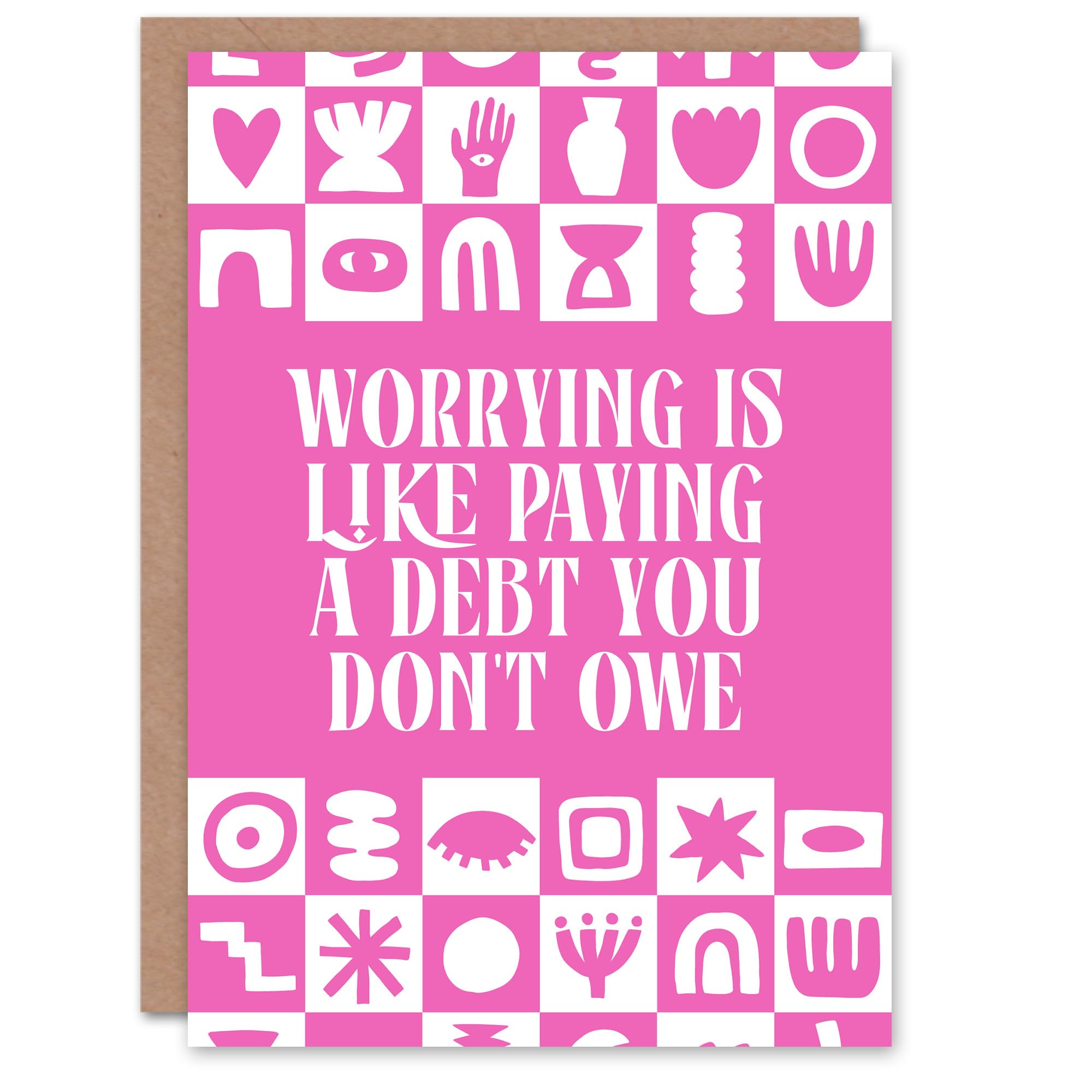Artery8 Worrying Is Like Paying A Debt You Don't Owe Quote Art Card