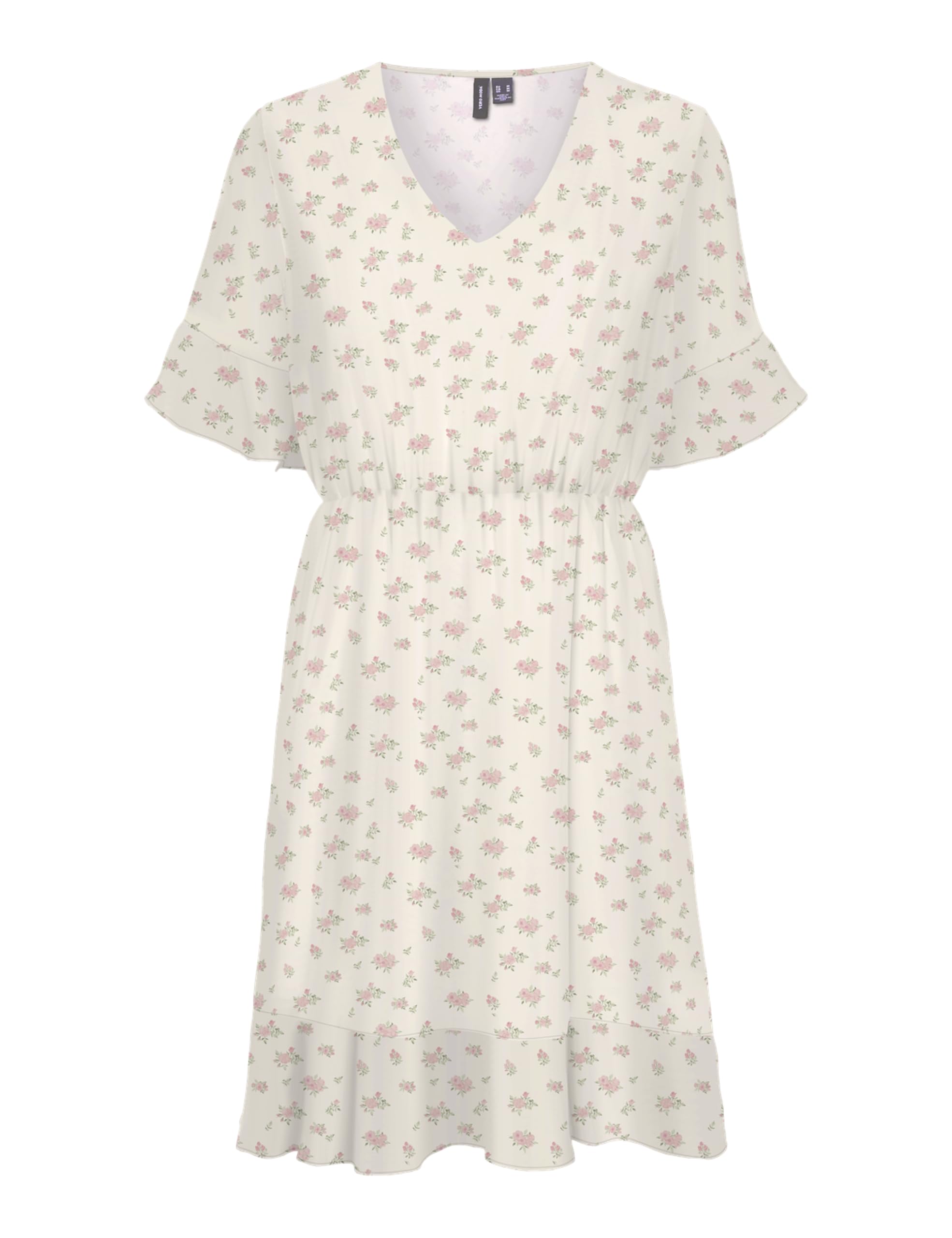 Vero Moda Vmsmilla 2/4 Short Dress WVN Ga, Bright White, L