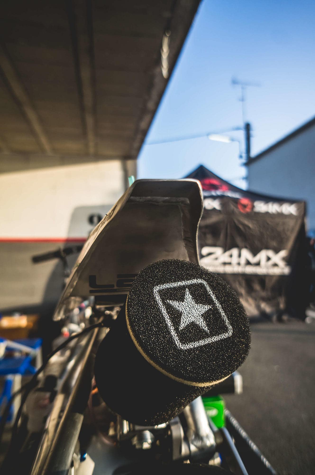 Racin Gluft Filtro Stage6 Doppio Strato Piccolo Airbox Rosso 28 mm + 35 mm + 42 mm + 45 + 49 + 55 mm Attacco