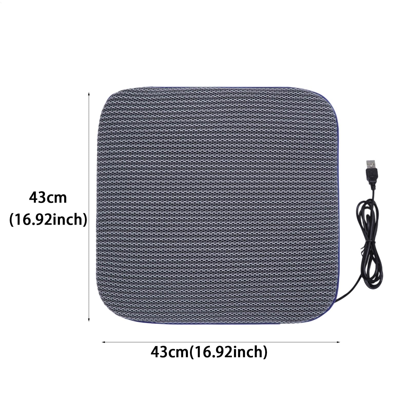 Cojín para Asiento de Coche - Cojín de Asiento de Coche con refrigeración | USB, cojín de asiento de coche transpirable, Cómodo cojín de asiento de coche con refrigeración USB para automóvil
