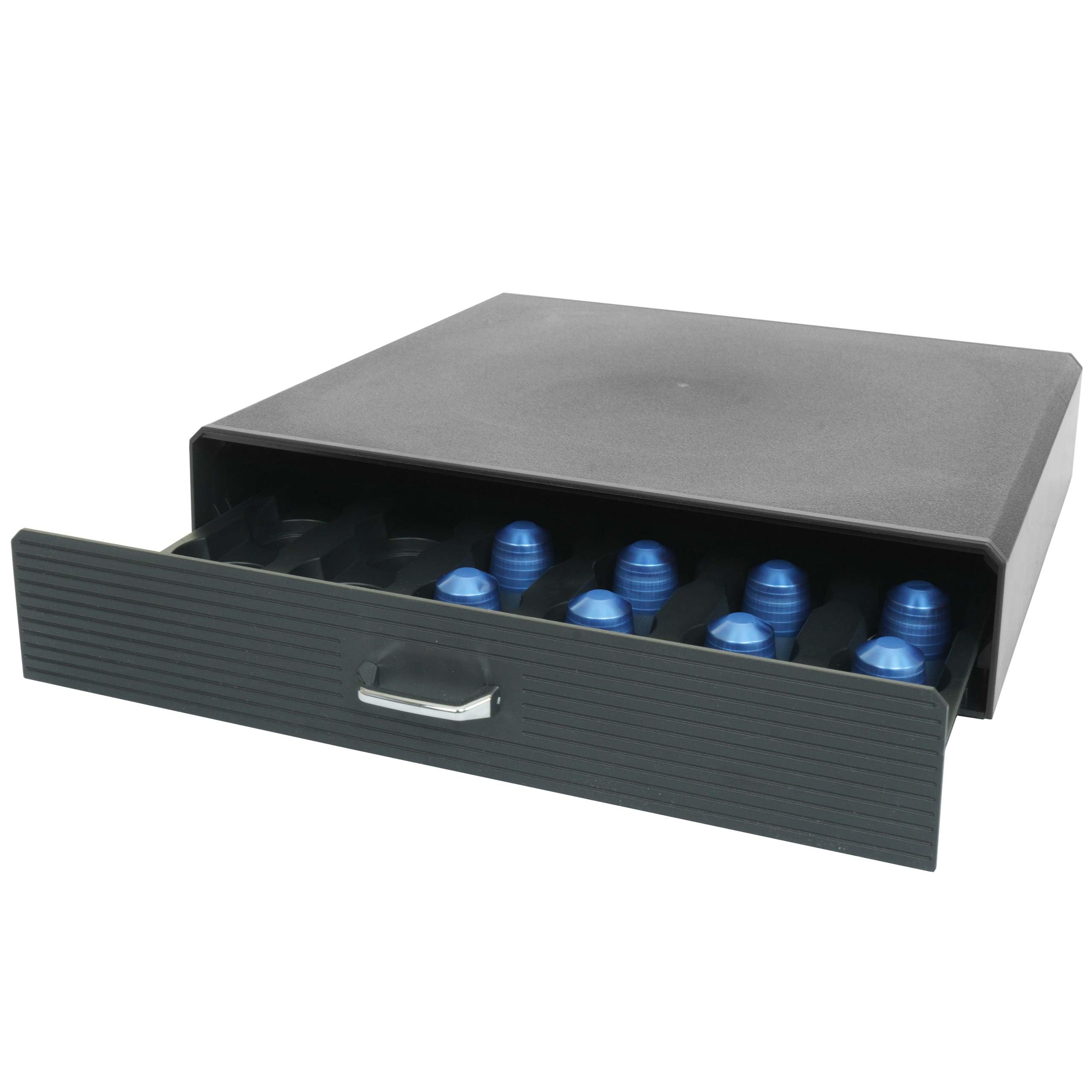 Mendler Cajonera para cápsulas de café HWC-L98 7 x 34 x 31 cm | Caja de almacenamiento con cajón
