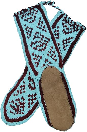 Mukluks wool slipper socks with leather sole Clearance