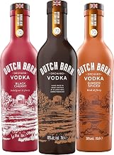 Dutch Barn Vodka Bundle | Dutch Barn Vodka, Black Cherry & Ginger Spiced Bundle | 3 x 70cl Bottles | Made Britain From British Apples | Natural Ingredients | Co-owned By Ricky Gervais