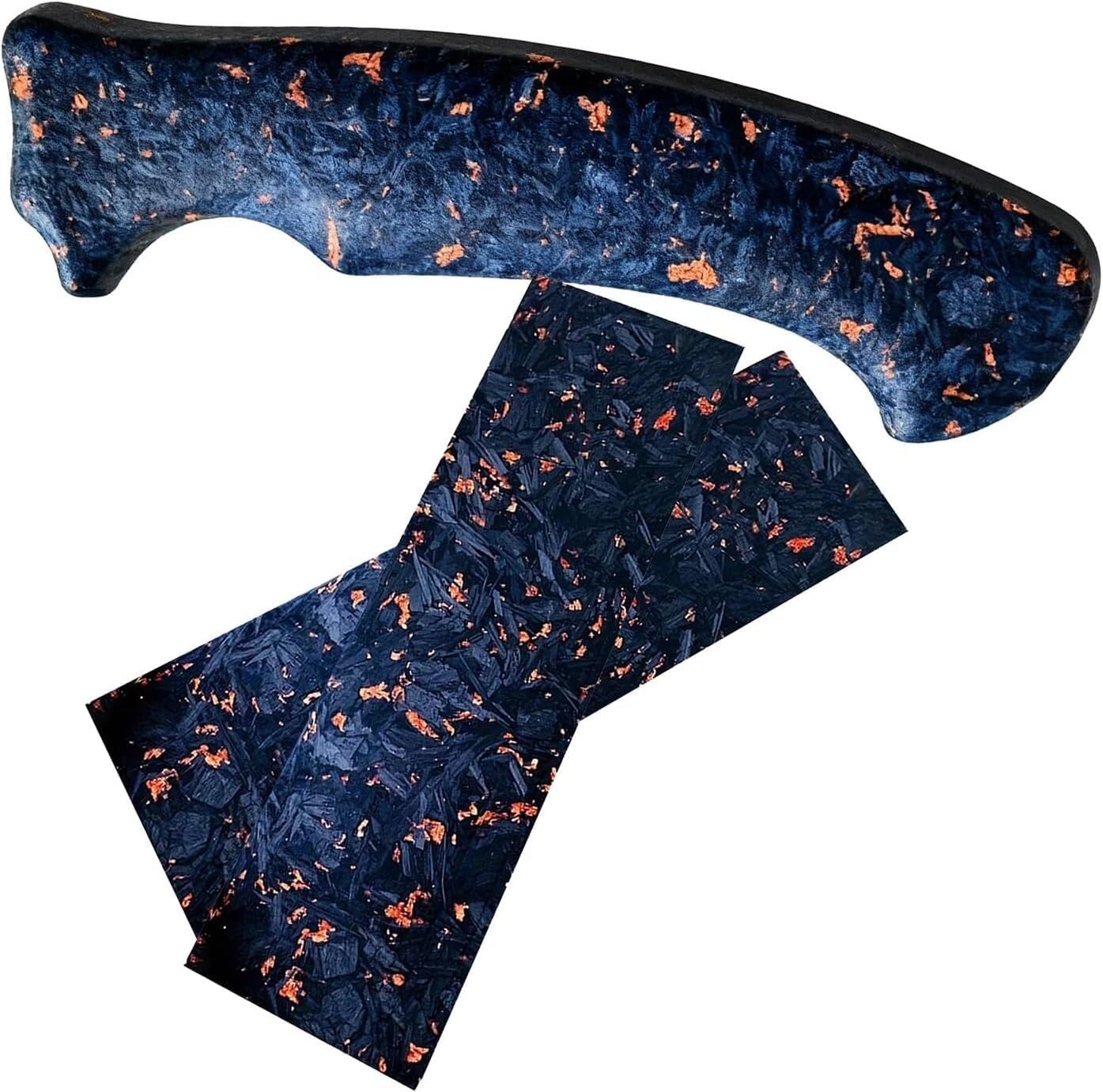 2-Piece Resin Knife Handle Material DIY Custom Replacement(315x215x80mm)