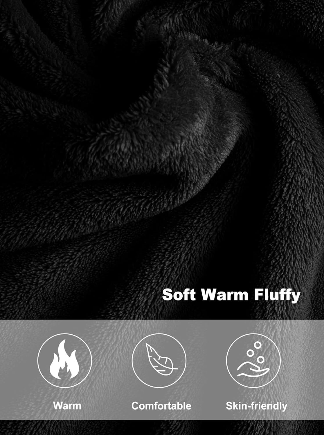 Artfasion Womens Long Fleece Robe - Warm Soft Floor Length Flannel Bathrobes for Winter Thicker Long House Coat with Pockets - Image 4