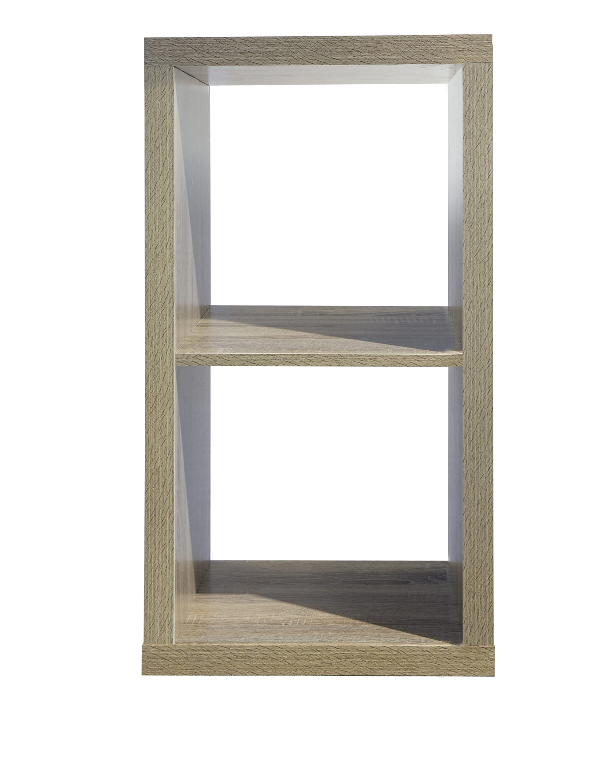 Juggernaut Storage 2-Cube Storage Organizer, Natural Oak