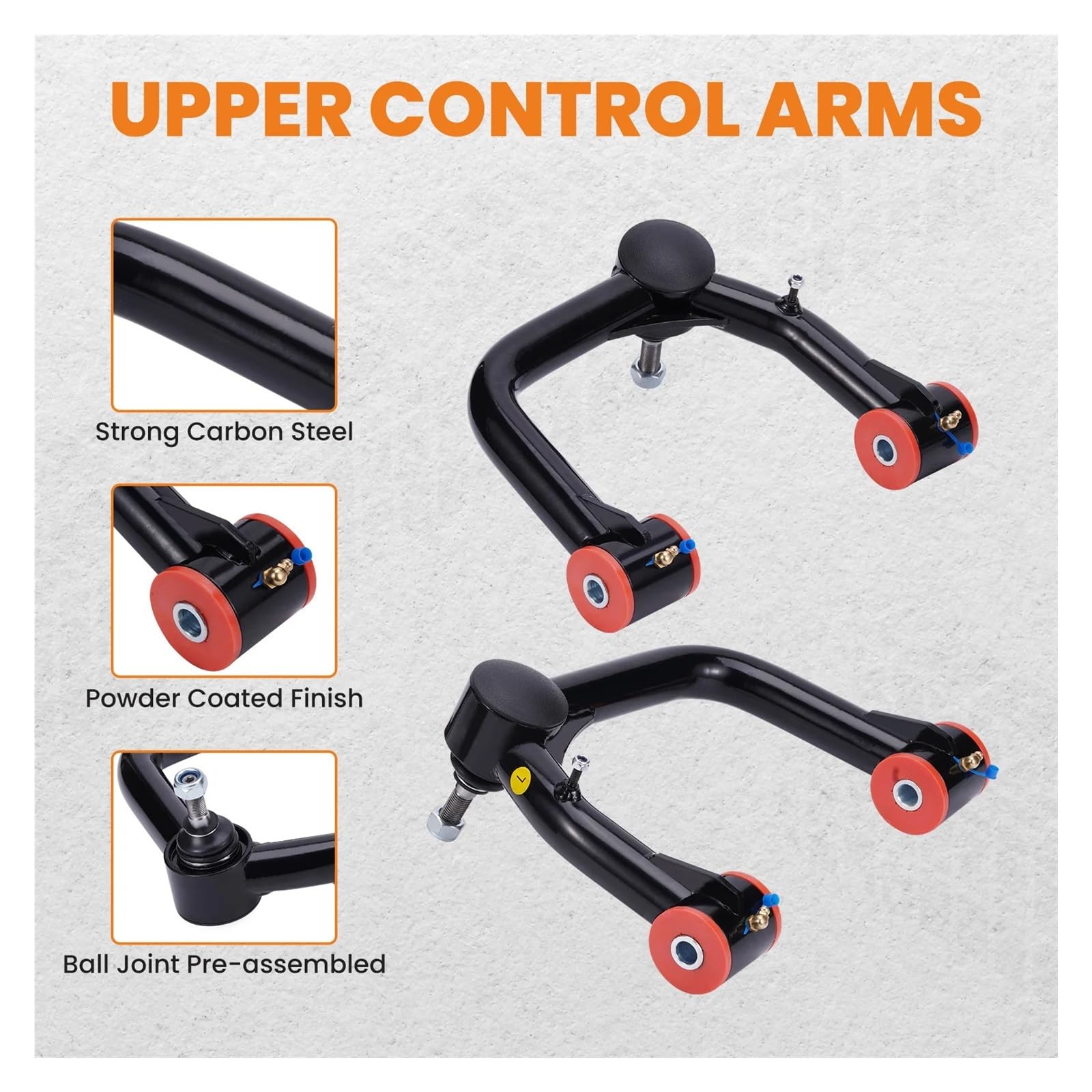 Wahacz samochodowy 2x Przednie górne wahacze 2-4" Lift FJ Cruiser 2007-2014 i 4Runner Wahacze ze sworzniami kulowymi Narzędzie pomocnicze do wahaczy 2003-2022