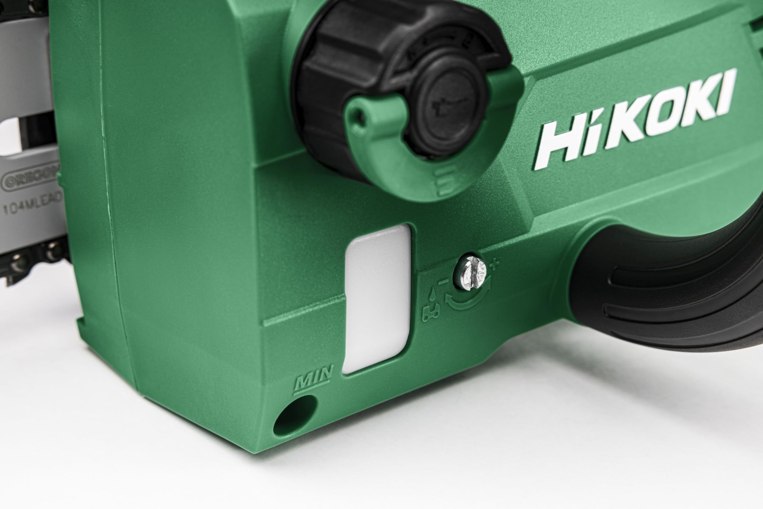 HiKOKI CS3630DCW4Z Motosierra de 36 V, Espada de 30 cm, Motor sin | Ligera de 2,5 kg, flujo de aceite ajustable, incluye riel y cadena, sin bateria ni cargador, para poda y jardineria