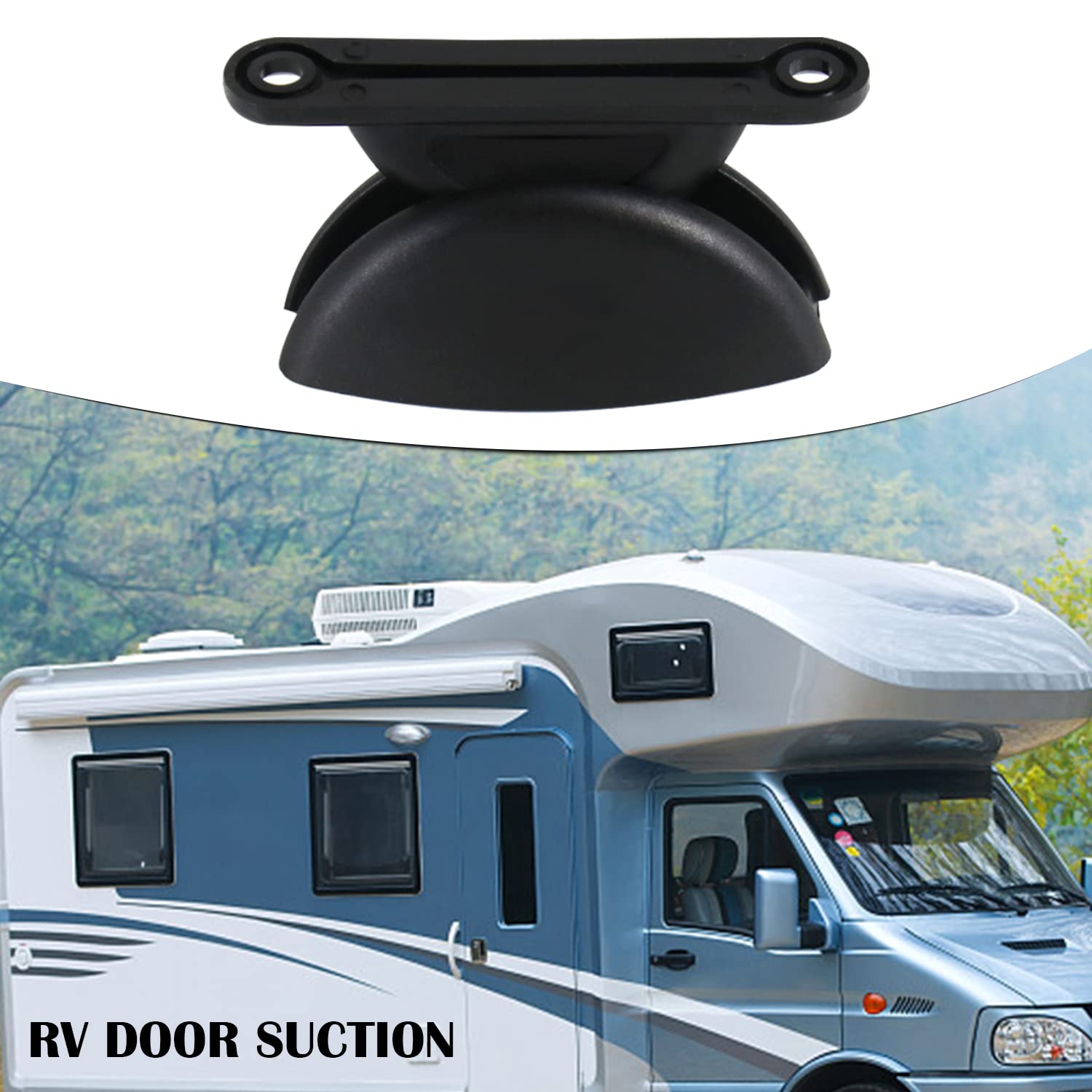 Fermaporta Camper Nero 2 Pezzi Serratura di Bloccaggio Bianca Fermaporta a Forma di T Accessori Camper