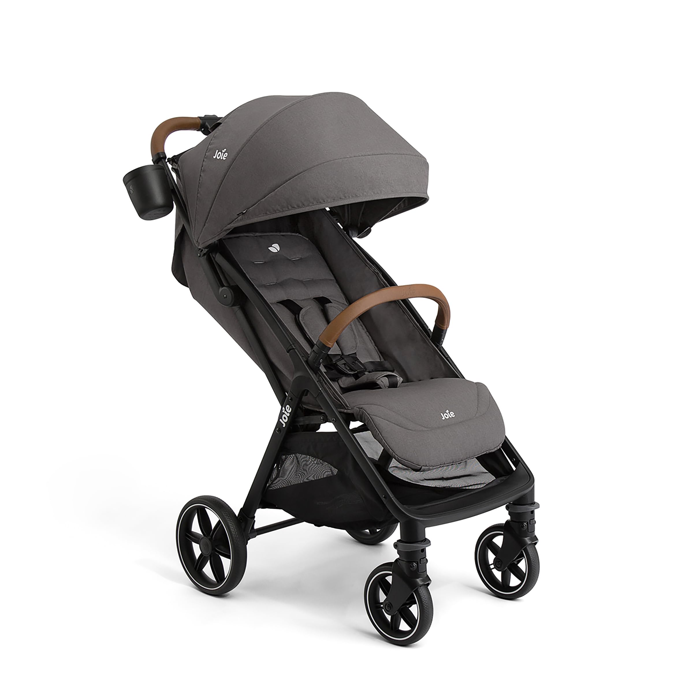 Joie Nutmeg Compact Stroller – Lightweight and Compact Stroller with One-Hand Fold (Thunder)