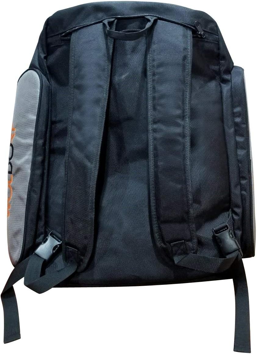 Backpack with Spacious Mesh Compartments - Amazing Heavy Duty Backpacking for BJJ Training, Gym, Hiking and Best for Laptop Storage - Black Orange Large