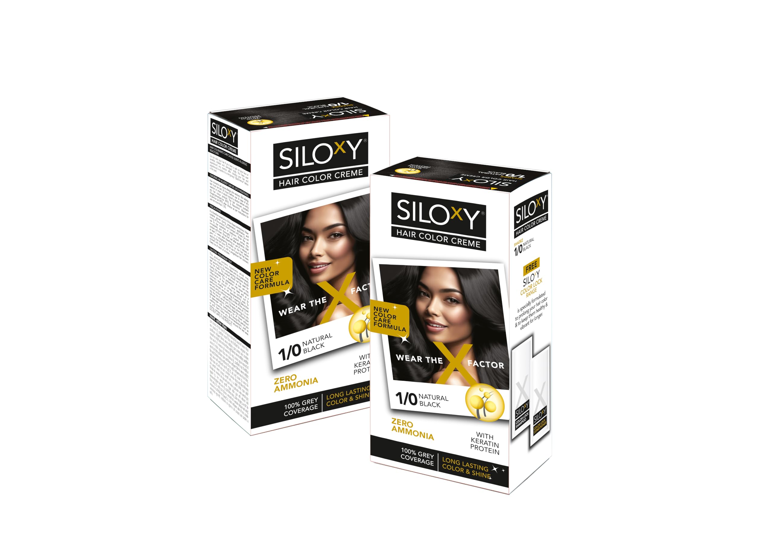 SILOX Y Hair Color Creme Shade 1/0 Natural Black | Zero Ammonia Hair Dye with Keratin Protein | 100% Grey Coverage, Long Lasting Color & Shine-image-14