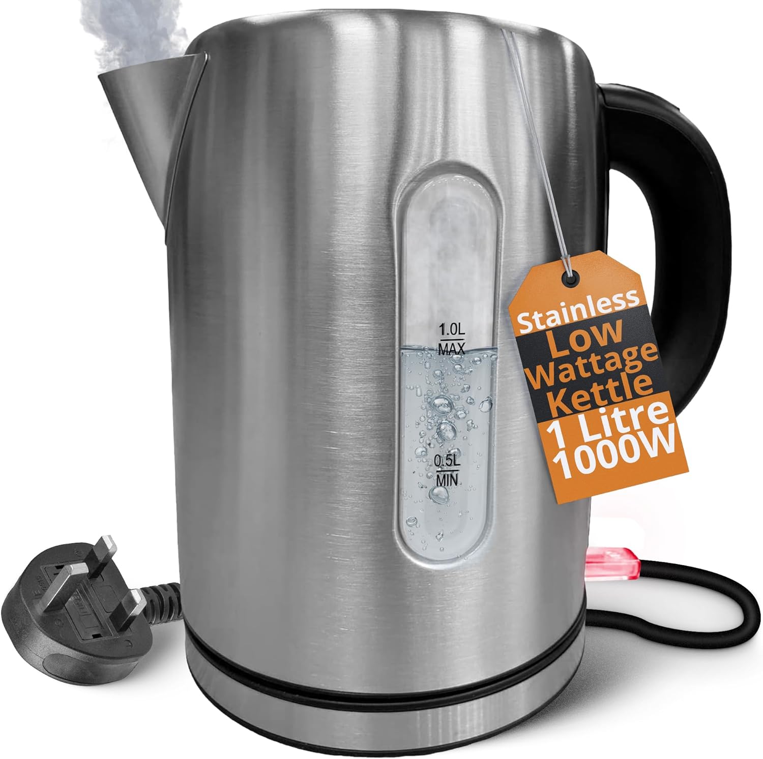 Brushed Stainless Steel Caravan Travel Kettle 1L, Kuwait Ubuy