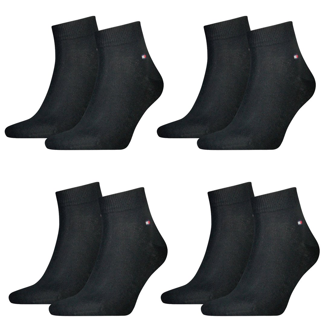 Tommy Hilfiger 8 Paar Quarter Socken Gr. 39-46 Herren Business Sneaker Socken