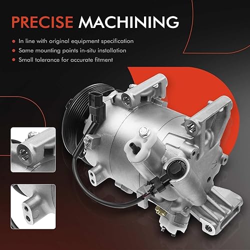 Miniatura 5 de A-Premium Compresor de aire acondicionado de CA con embrague compatible con Honda CR-V 1.5L 2017-2022, Civic 1.5L 2016-2021